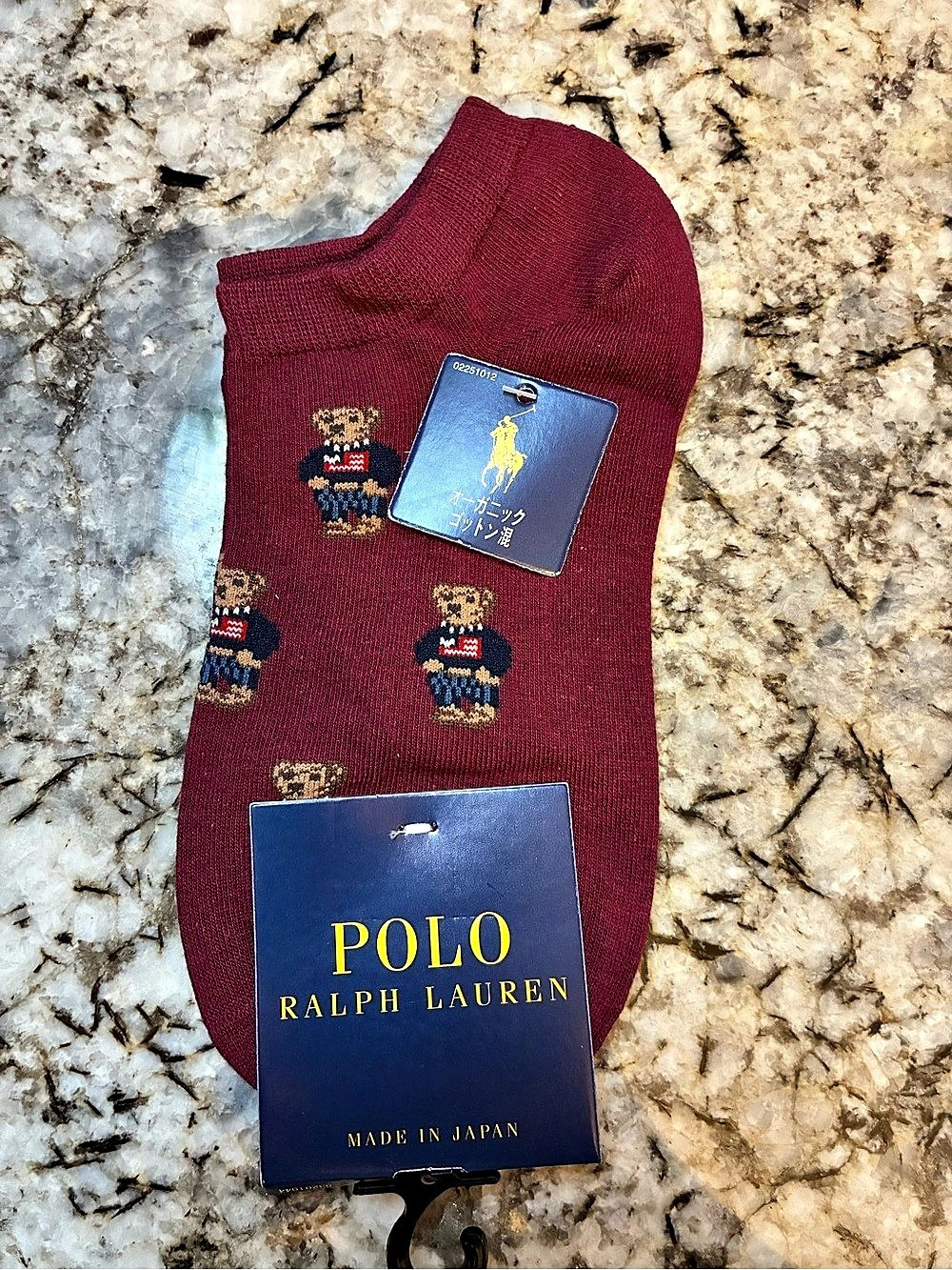 Polo Ralph Lauren Polo Bear Organic Cotton Blend Socks Red